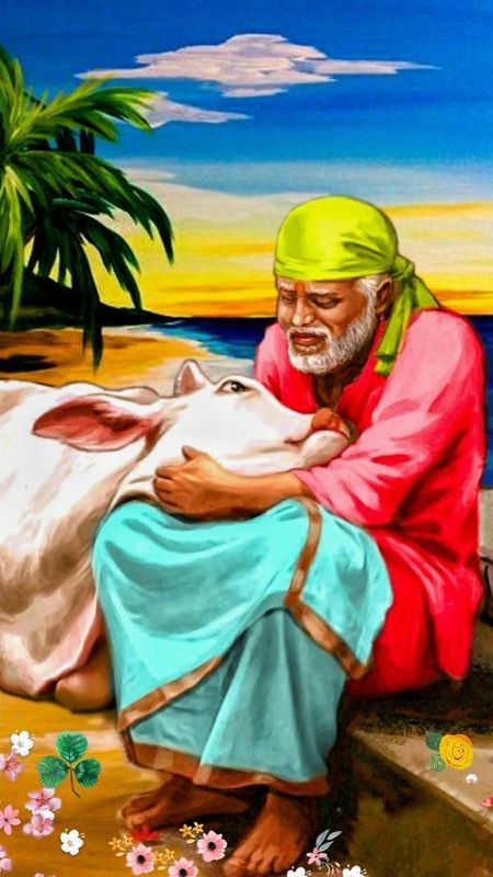 Sai Baba Photos Hd - Painting Wallpaper Download | MobCup