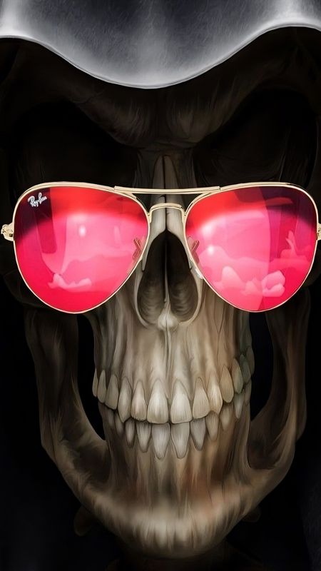 Most Dangerous - skull with goggles Wallpaper Download | MobCup