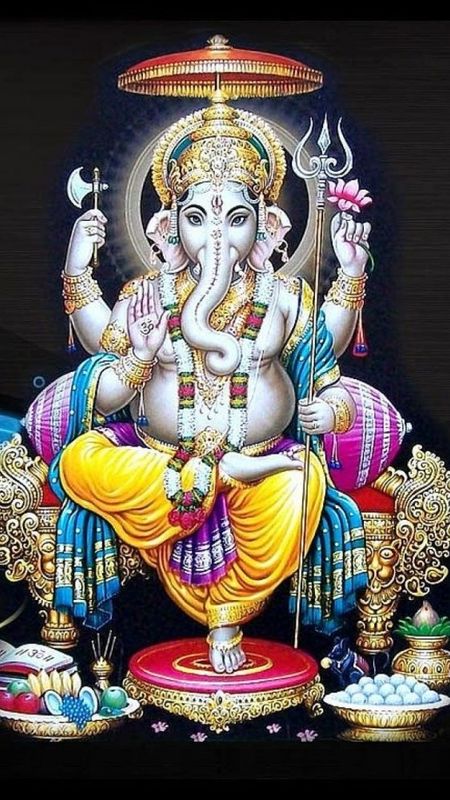 Ganesh God Picture - Black Background Wallpaper Download | MobCup