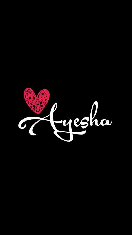 Ayesha Name - Pink Heart Wallpaper Download | MobCup