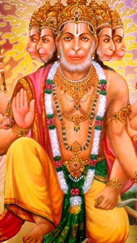 Panchmukhi Hanuman - Jai Shri Ram Wallpaper Download | MobCup