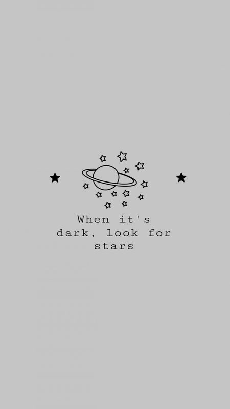 Aesthetic Quotes - Saturn And Stars Wallpaper Download | MobCup