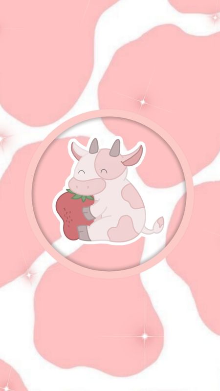 Strawberry Cow Wallpaper Gifts  Merchandise for Sale  Redbubble