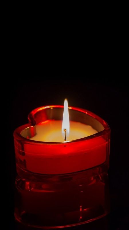 Candle - Heart Candle Wallpaper Download | MobCup
