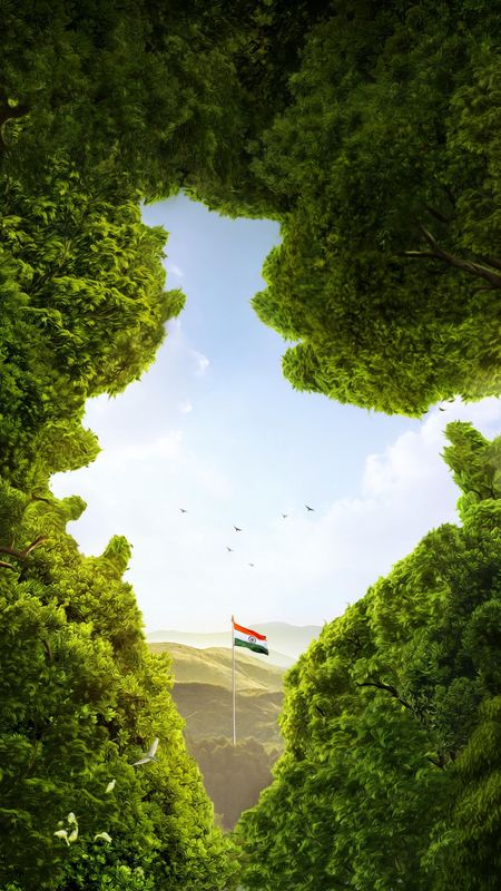 Best Scenery - Indian Flag And Map Wallpaper Download | MobCup