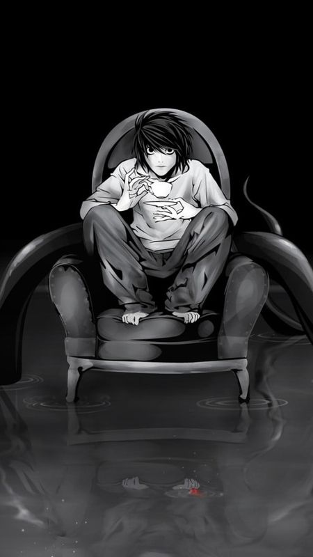 Near Death Note Wallpaper   L Death Note Png PNG Image  Transparent PNG  Free Download on SeekPNG