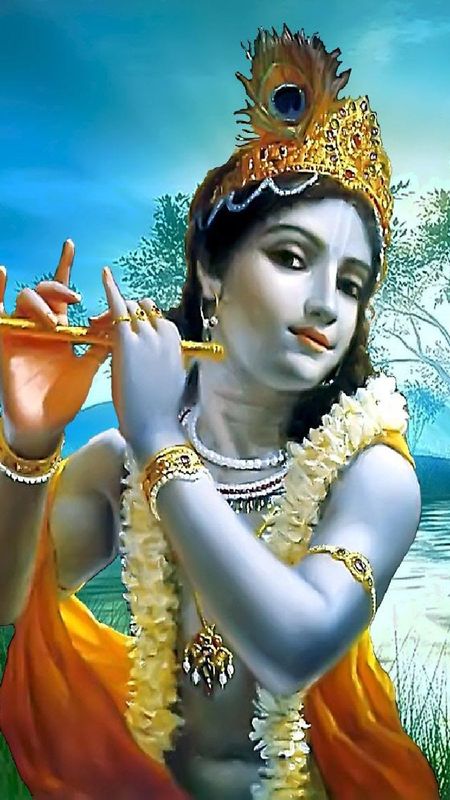 Lord Krishna Flute Wallpaper Download | MobCup