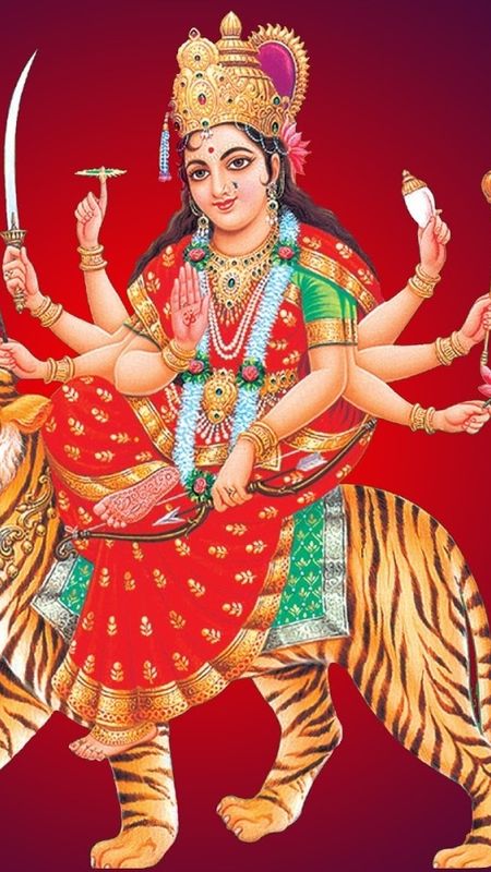 Maa Durga ki Sher Ki Sawari Wallpaper Download | MobCup Maa Durga ki Sher Ki Sawari Wallpaper Download | MobCup