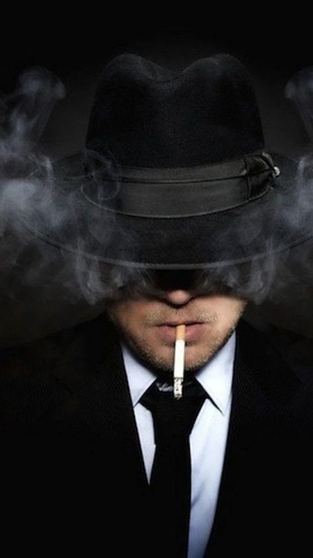 Detective Smoking A Cigar In A Police Jacket And Hat Background Cool  Picture Gangster Background Image And Wallpaper for Free Download