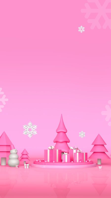 Pink Christmas Wallpaper  NawPic