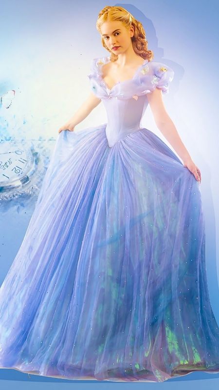 Cinderella Movie - Blue Dress Wallpaper Download | MobCup