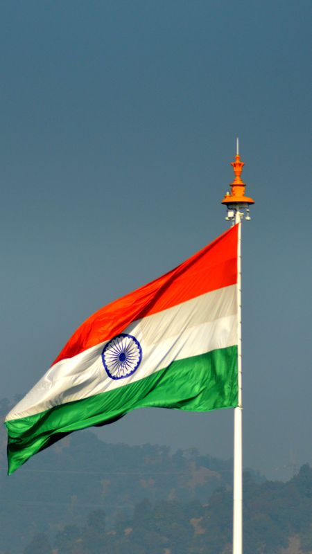 Indian Flag Photo With Pole Wallpaper Download | MobCup