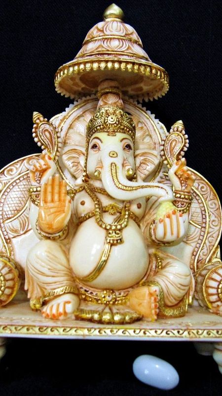 Best Ganesh - White Marble - Ganesh Statue Wallpaper Download | MobCup