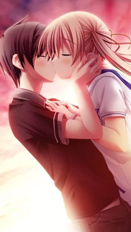 Couple Cartoon - Romantic - Anime Wallpaper Download | MobCup