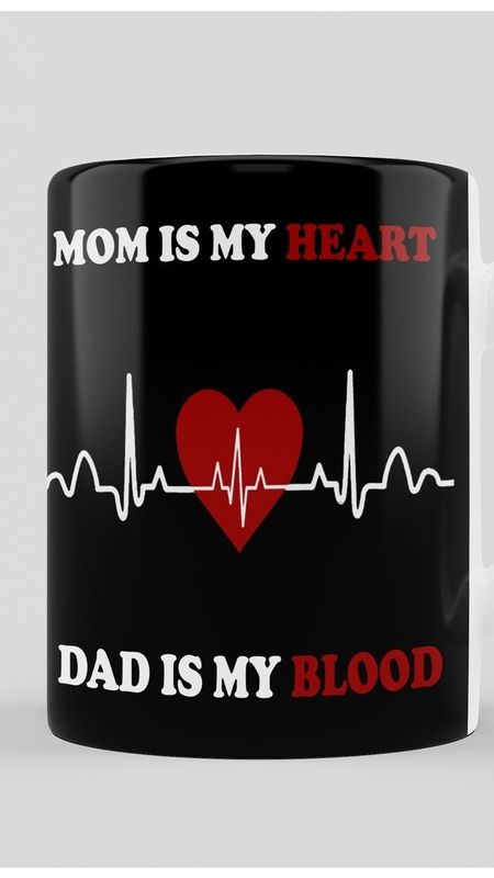 I Love Mom Dad - Heart Lines - Mug Wallpaper Download | MobCup