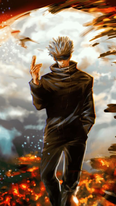 Gojo Satoru Aesthetic Wallpaper Jujutsu Latar belakang anime Wallpaper anime lucu