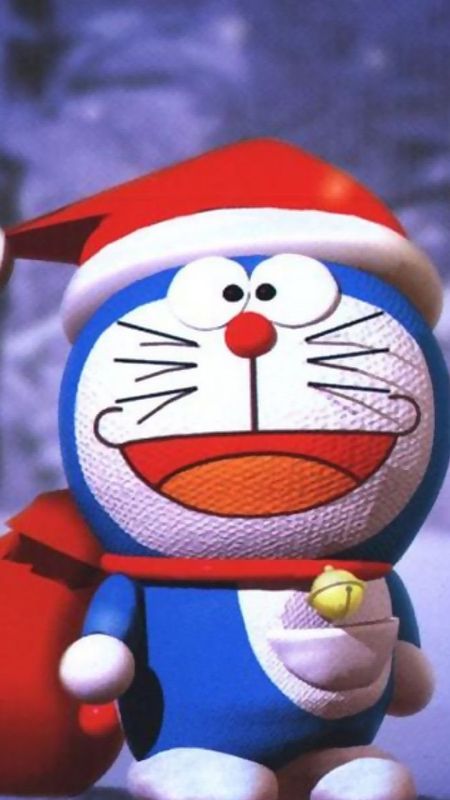 Shinchan And Doraemon - Christmas Background Wallpaper Download | MobCup