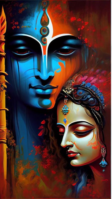 Radha Krishna New - Radha Krishna art Wallpaper Download | MobCup