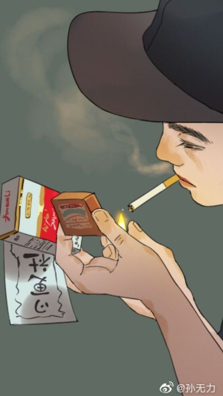 Cowboy Bebop - Spike Spiegel Smoking 4K wallpaper download