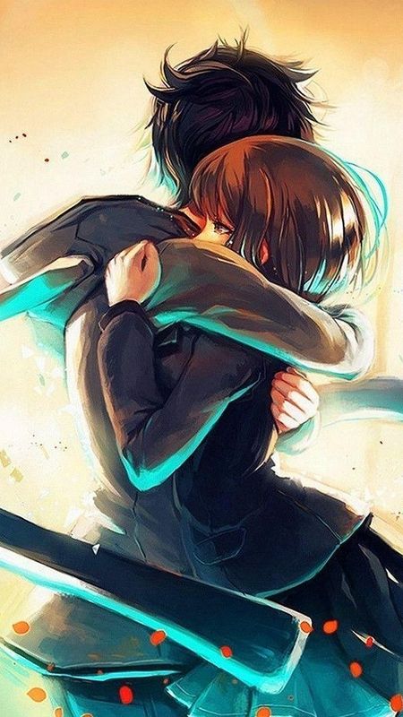 Hd Girl Boy Love Hugging In Animation Wallpaper Download | MobCup