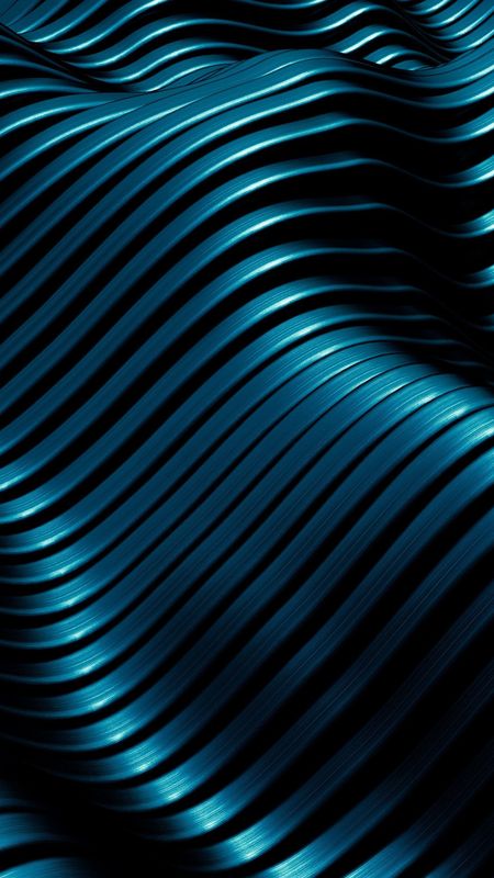 Iphone 13 - Dark Blue - Waves - Design Wallpaper Download | MobCup