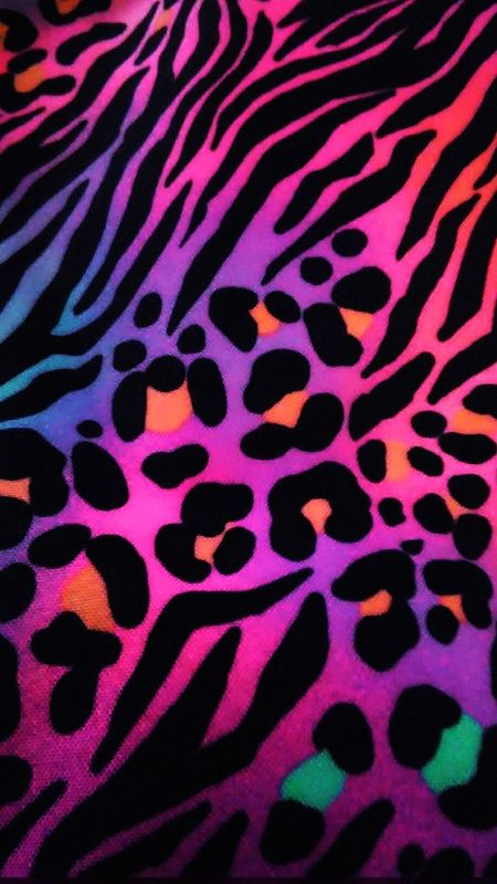 neon cheetah print wallpaper