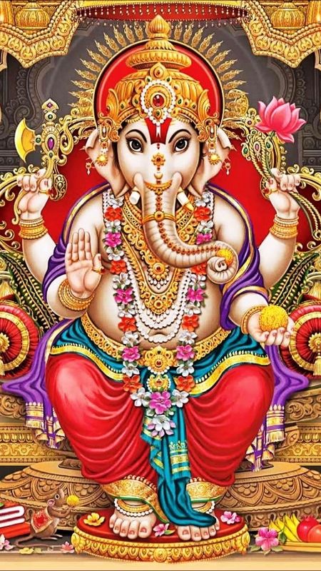 Ganpati Ka - Ganesh Ji - Painting Wallpaper Download | MobCup Ganpati Ka - Ganesh Ji - Painting Wallpaper Download | MobCup
