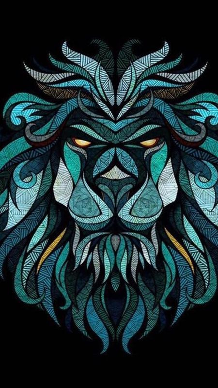 Blue Lion - Lion Art Wallpaper Download | MobCup