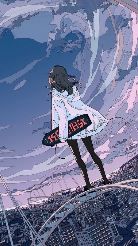 Angry Anime Girl Skateboard Deck | Zazzle
