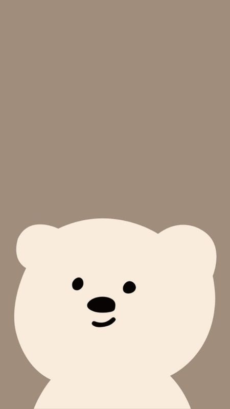 Cute Bear Cartoon - aesthetic korean bear Wallpaper Download | MobCup