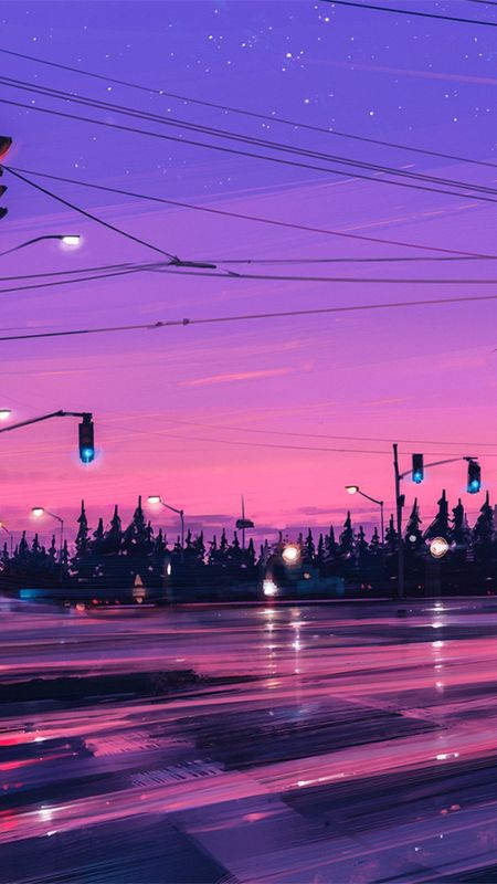 Aesthetic - Neon - Streets Wallpaper Download | MobCup