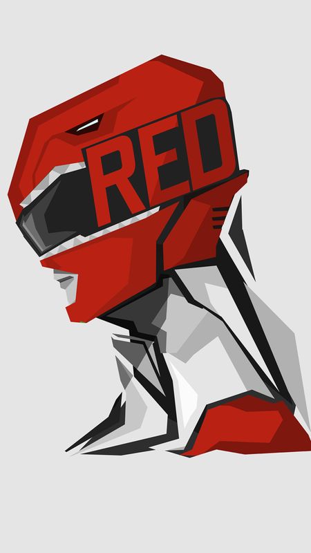 Red power rangers Wallpaper Download