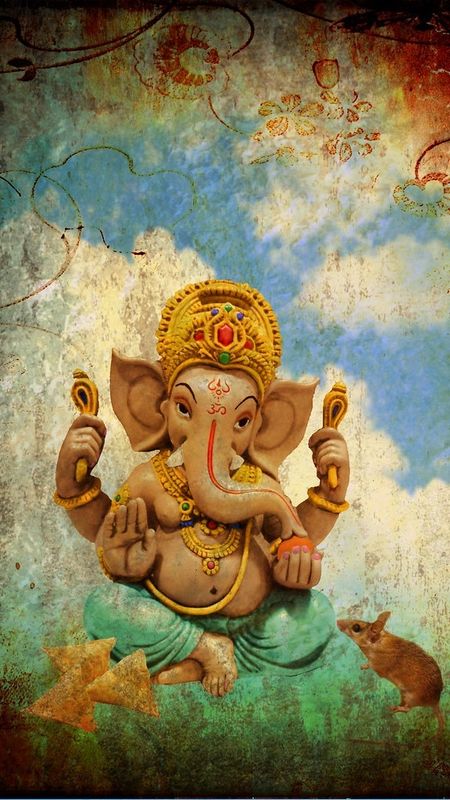 Cute Ganesha Wallpaper With Colourful Effects Wallpaper Download  MobCup