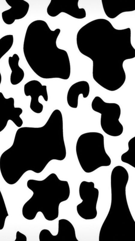 Cow Print | Black And White Wallpaper Download | MobCup