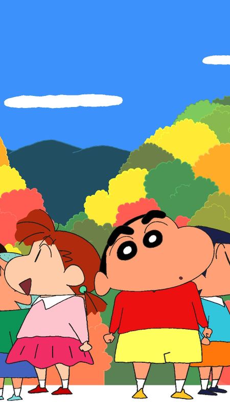 Shinchan Family - Colorful - Nature Wallpaper Download | MobCup