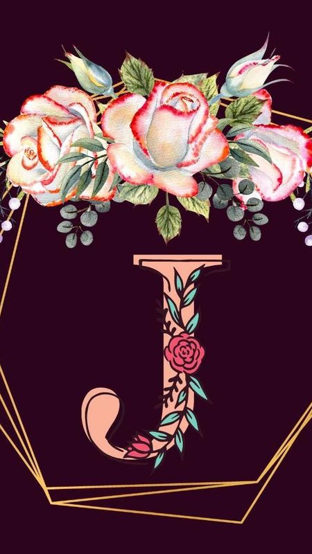 J Name - Flowers Design Wallpaper Download | MobCup