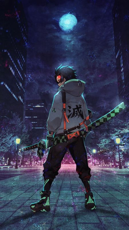 anime guy with sword wallpaper