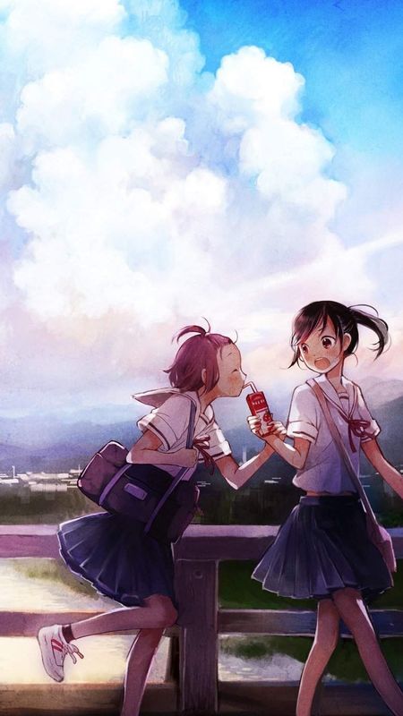 Anime Best Friends - School Friends Wallpaper Download | MobCup
