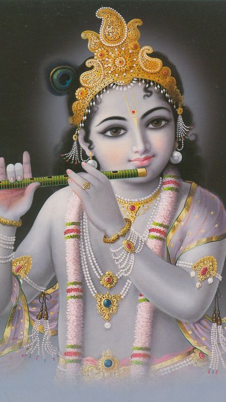 Best Lord Krishna - Dark Background Wallpaper Download | MobCup