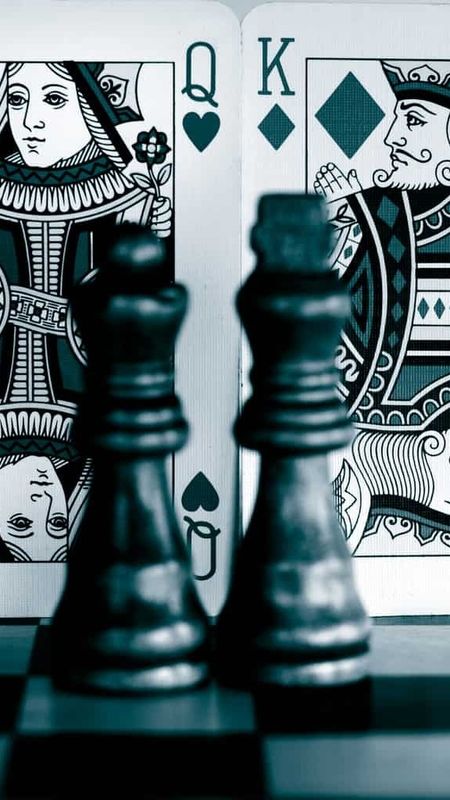 King Queen - Black And White - Chess Wallpaper Download