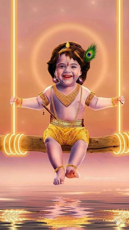 Animated Cute Little Krishna Images | Little Krishna Cartoon Images For  Whatsapp Dp - Good Morning