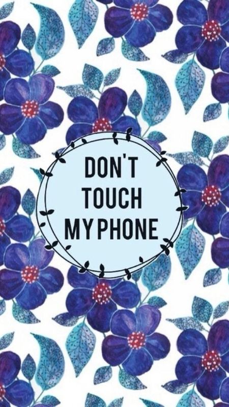 Phone Wallpaper Dont Touch My Phone Stock Illustration 1956002512 |  Shutterstock