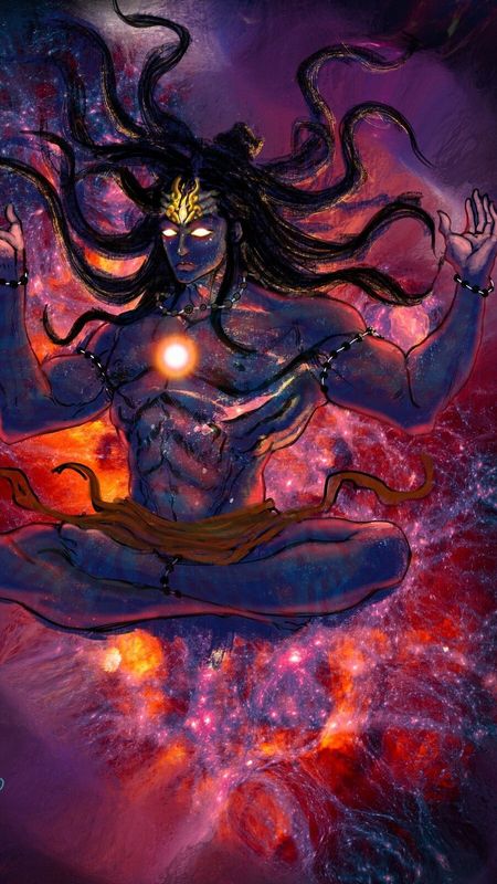 Jay Shri Mahakal - Lord Shiva - Colorful Background Wallpaper Download |  MobCup