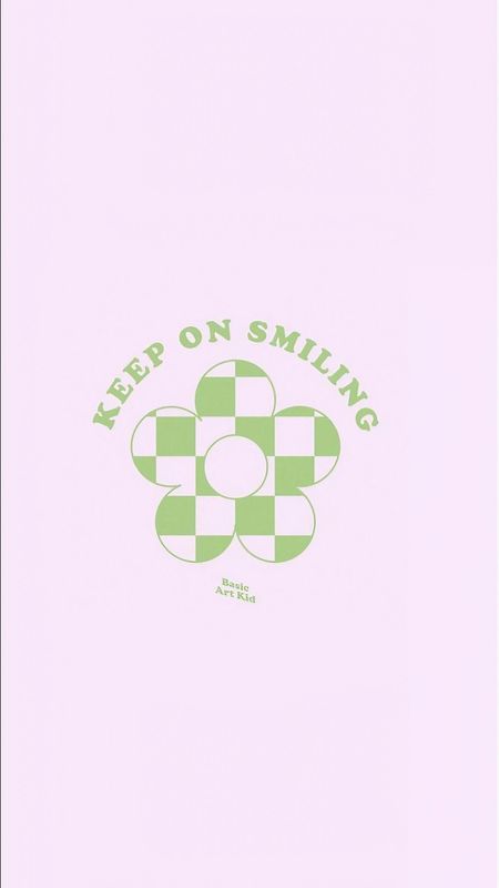 Danish Pastel Aesthetic Green Keep On Smiling Wallpaper Download Mobcup