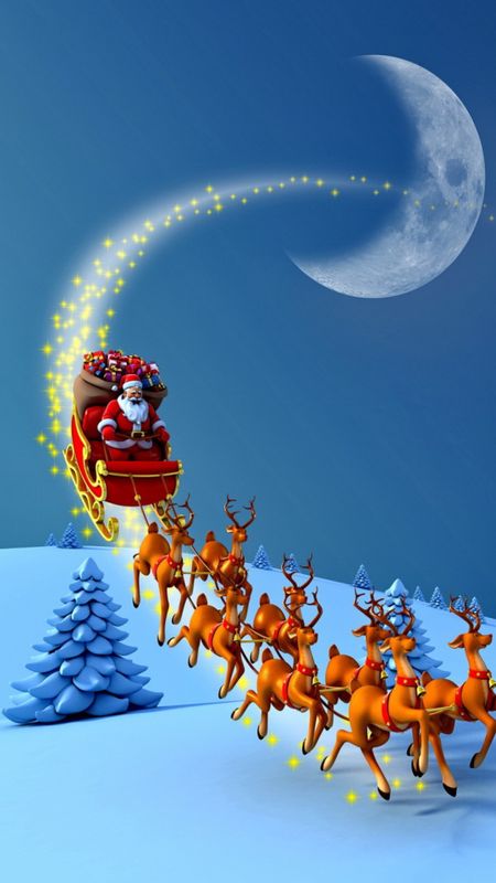Merry Christmas | Christmas Santa Wallpaper Download | MobCup