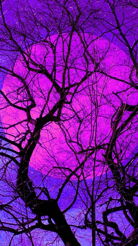 Aesthetic Purple - Pink Moon Wallpaper Download | MobCup