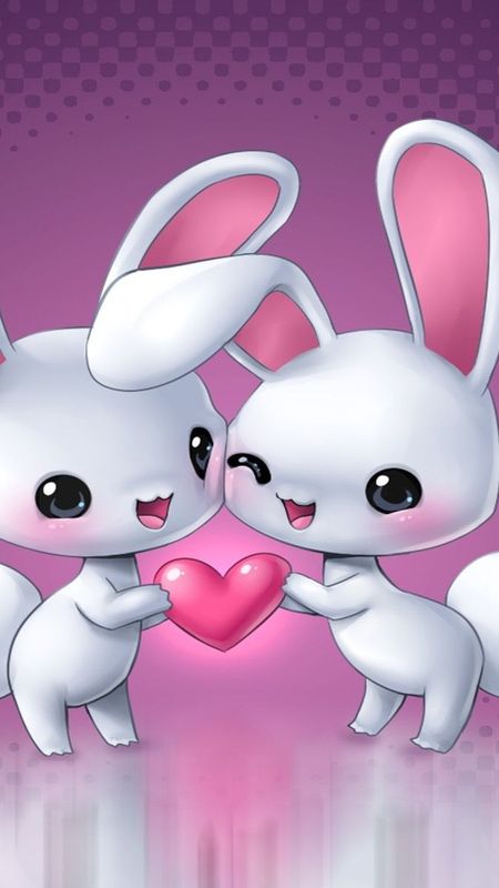 Two rabbit Wallpaper Download | MobCup