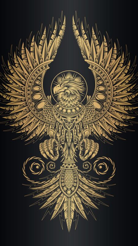 Phoenix Bird - Black Background Wallpaper Download | MobCup