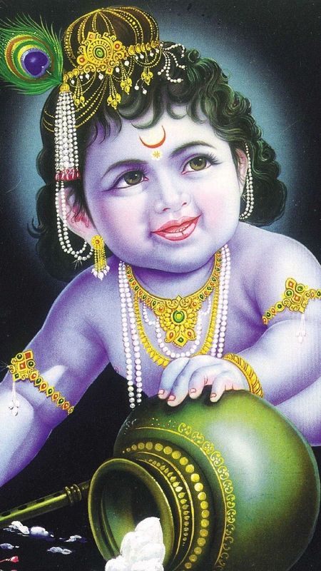 Lord Krishna Images For Krishna Makhan Wallpaper Download | MobCup