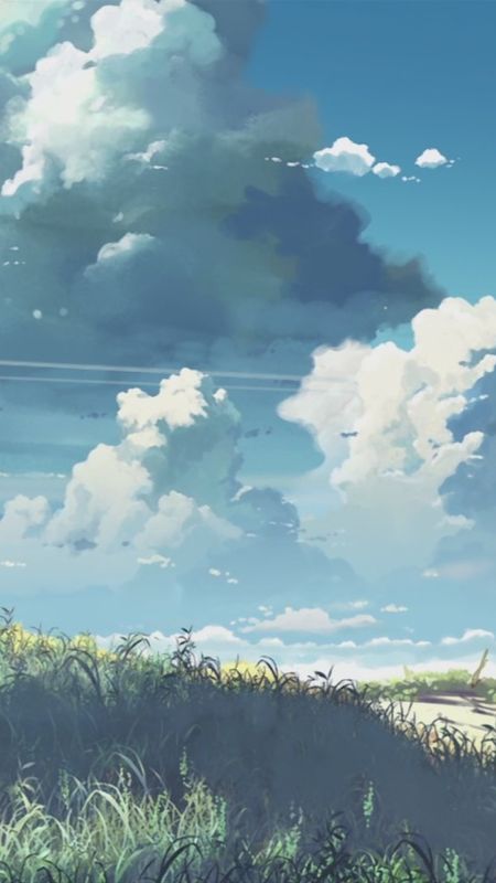 Anime Scenery - Blue Sky Wallpaper Download | MobCup